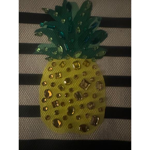 Kate Spade New York By The Pool Embellished Pineapple Medium Bella Wristlet - Picture 2 of 11